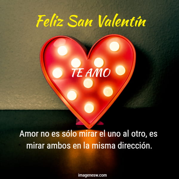 Corazón y amor para dedicatoria en San Valentín