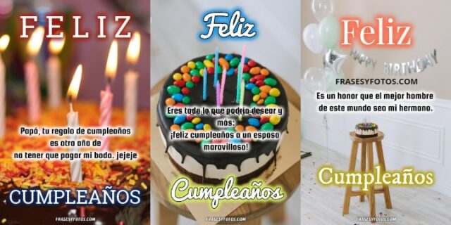 14 Feliz Cumpleanos para mi Padre hermano amigo Tortas adornos pastel Frases Imagenes