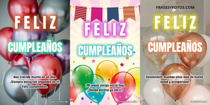 15 Globos de Feliz Cumpleanos Frases bonitas imagenes de celebracion