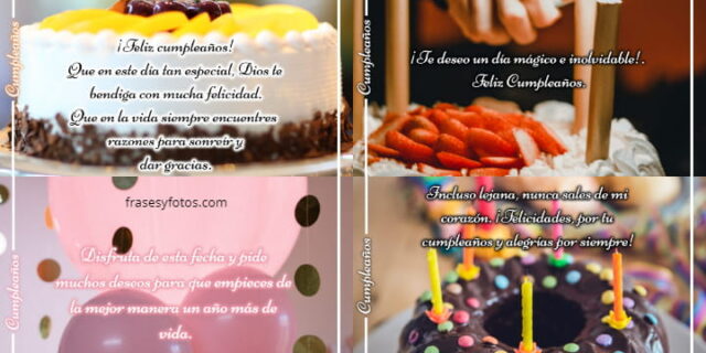 15 imagenes Feliz Cumpleanos Tortas pasteles Frases para dedicar