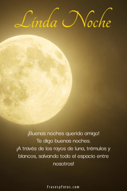 22 Linda noche Frases de buenas noches positivas imagenes de cielo y luna 20