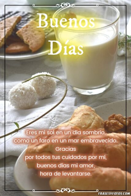 24 variadas imagenes con mensajes de Desayuno y Buenos Dias cafe y Frases 14