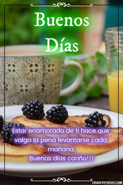 24 variadas imagenes con mensajes de Desayuno y Buenos Dias cafe y Frases 4
