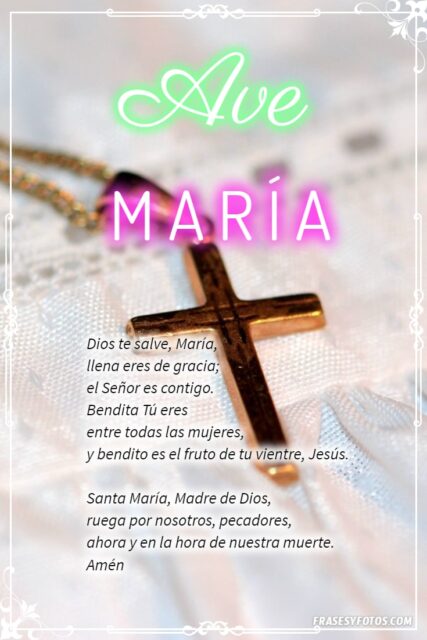 27 Ave Maria Bonitas imagenes oraciones cristianas rezar Dios te salve Maria 10