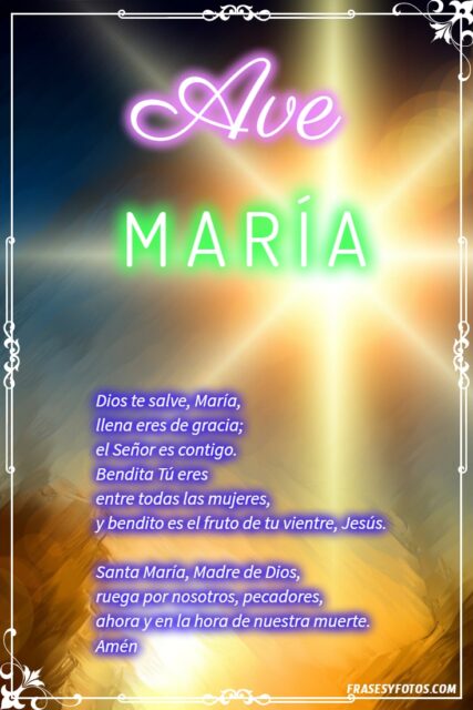 27 Ave Maria Bonitas imagenes oraciones cristianas rezar Dios te salve Maria 17
