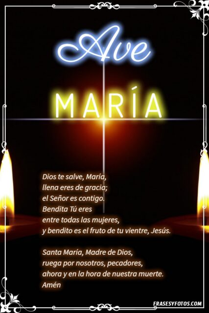 27 Ave Maria Bonitas imagenes oraciones cristianas rezar Dios te salve Maria 18