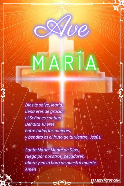 27 Ave Maria Bonitas imagenes oraciones cristianas rezar Dios te salve Maria 19