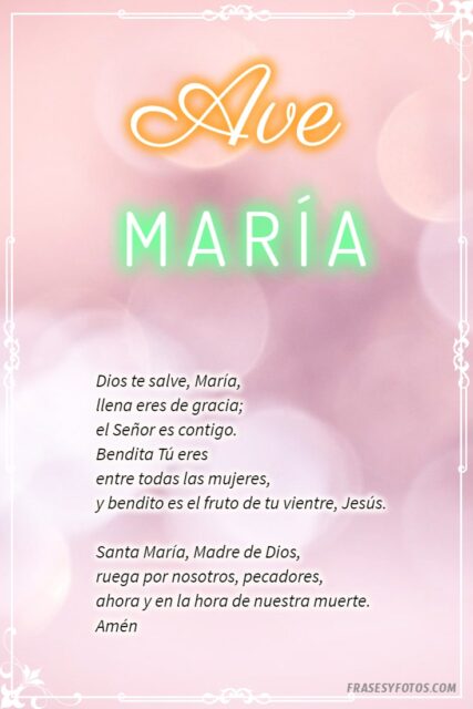 27 Ave Maria Bonitas imagenes oraciones cristianas rezar Dios te salve Maria 2
