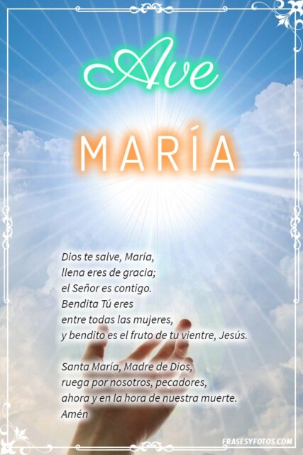 27 Ave Maria Bonitas imagenes oraciones cristianas rezar Dios te salve Maria 21