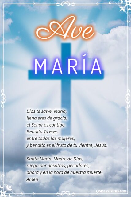 27 Ave Maria Bonitas imagenes oraciones cristianas rezar Dios te salve Maria 22