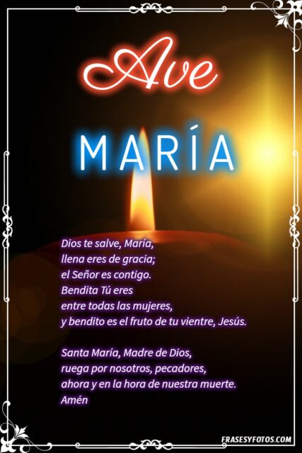 27 Ave Maria Bonitas imagenes oraciones cristianas rezar Dios te salve Maria 4