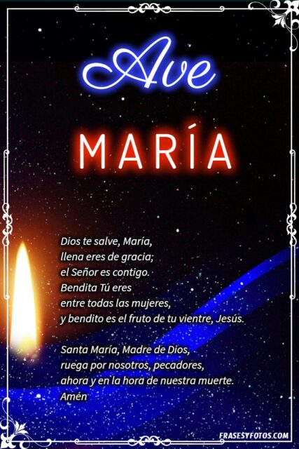 27 Ave Maria Bonitas imagenes oraciones cristianas rezar Dios te salve Maria 5