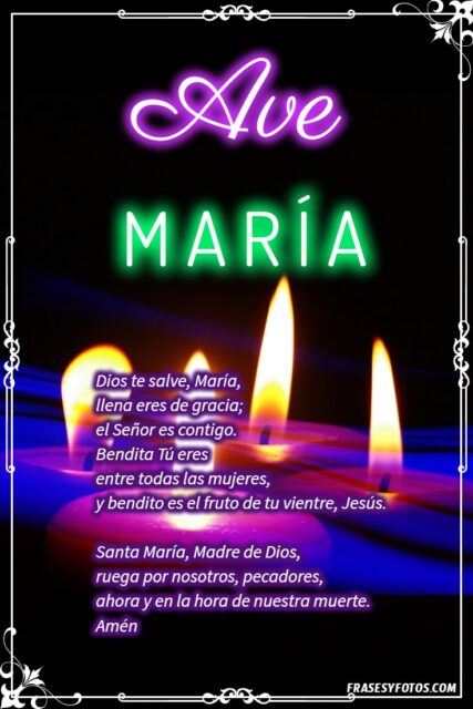 27 Ave Maria Bonitas imagenes oraciones cristianas rezar Dios te salve Maria 6