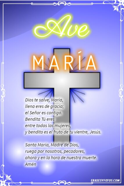 27 Ave Maria Bonitas imagenes oraciones cristianas rezar Dios te salve Maria 8