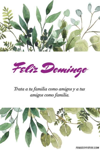 30 hermosas fotos de Feliz Domingo Familia frases mensajes positivos 15
