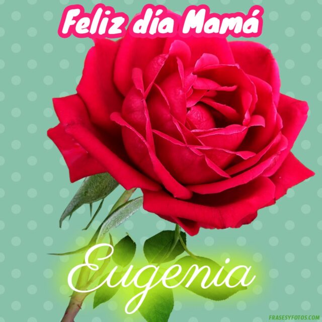 50 Feliz dia Mama con Nombres Rosa roja bonita para dedicar a tu Madre 27