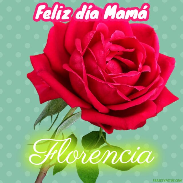 50 Feliz dia Mama con Nombres Rosa roja bonita para dedicar a tu Madre 28