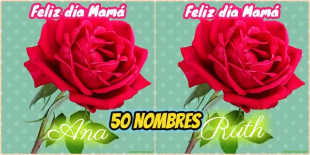 50+ Nombres de Feliz día Mamá, imágenes con rosas lindas