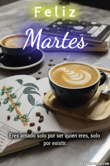 Cafe Desayuno Nuevo amanecer con 20 imagenes de Feliz Martes Frases positivas 5