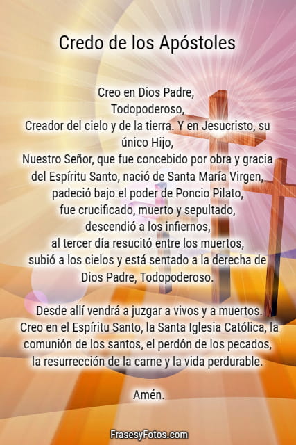 credo apostoles oraciones catolicas imagenes frases dios cristo jesus mensajes
